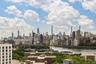 Skyline view with a large body of water