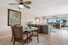 Dining room/Living room with water views.