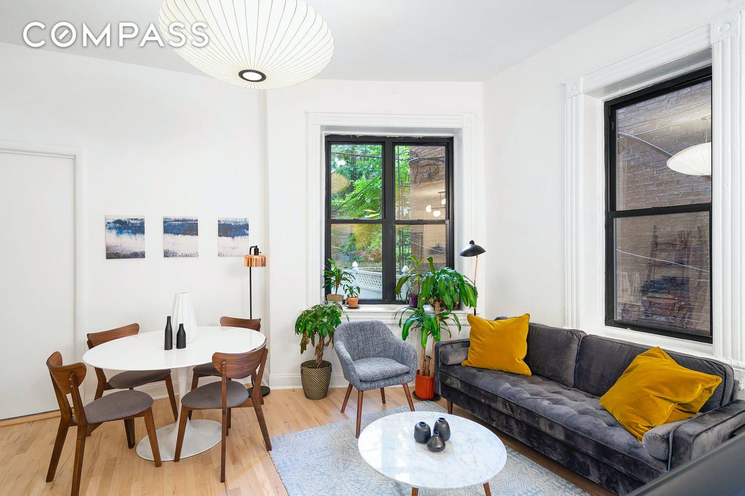 A beautifully renovated corner one bedroom home with W D in prime Cobble Hill.
