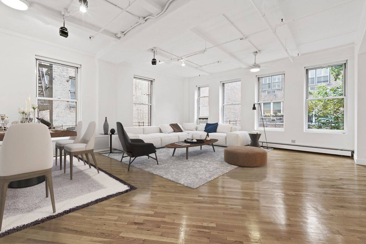 Located in the heart of the Flatiron District, beautiful pre war 2 3 Bed, 2 Bath, co operative loft with additional home office den currently a 2 bedroom with interior ...