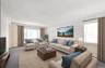 Living room featuring carpet