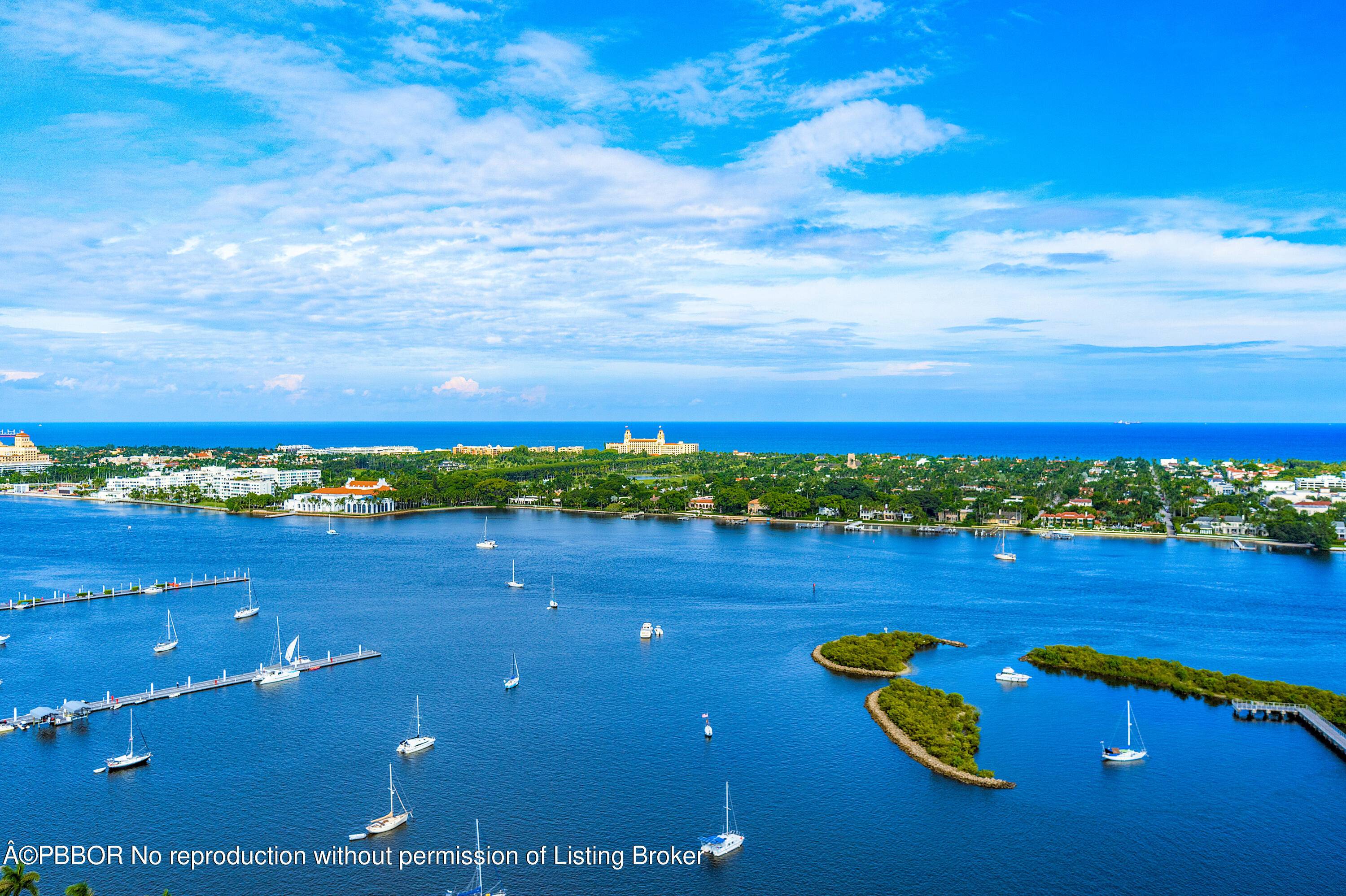 Incredible views of the Intracoastal and Ocean from this high floor, spacious 3 BR 2.