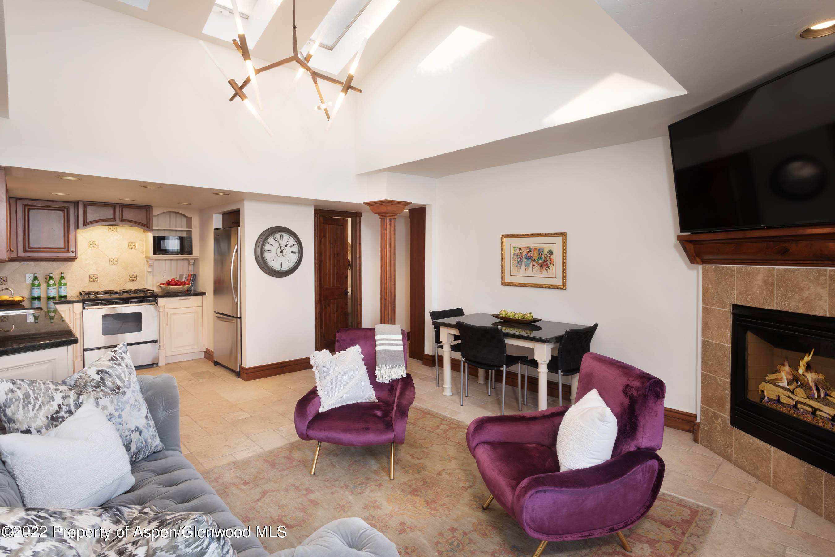 Lovely, 2 bedroom condominium with coveted ski in access off the Little Nell ski run, and an easy walk to the gondola to ski out.