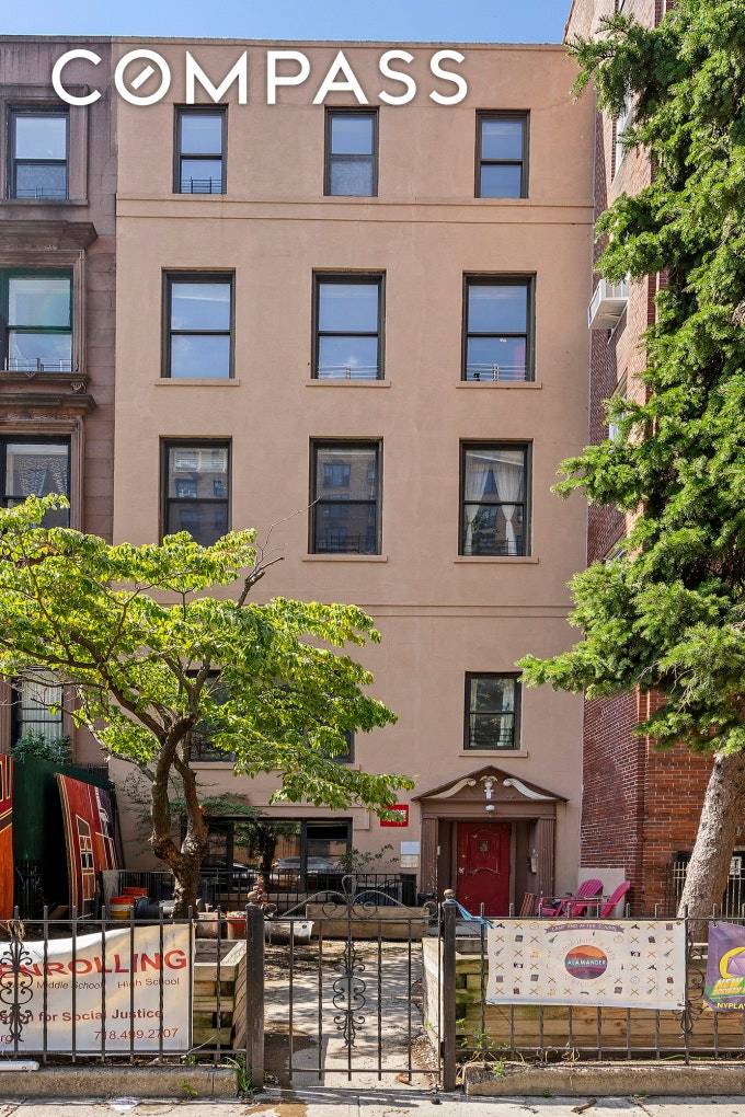 25' wide, five story brownstone townhouse in prime Clinton Hill location.