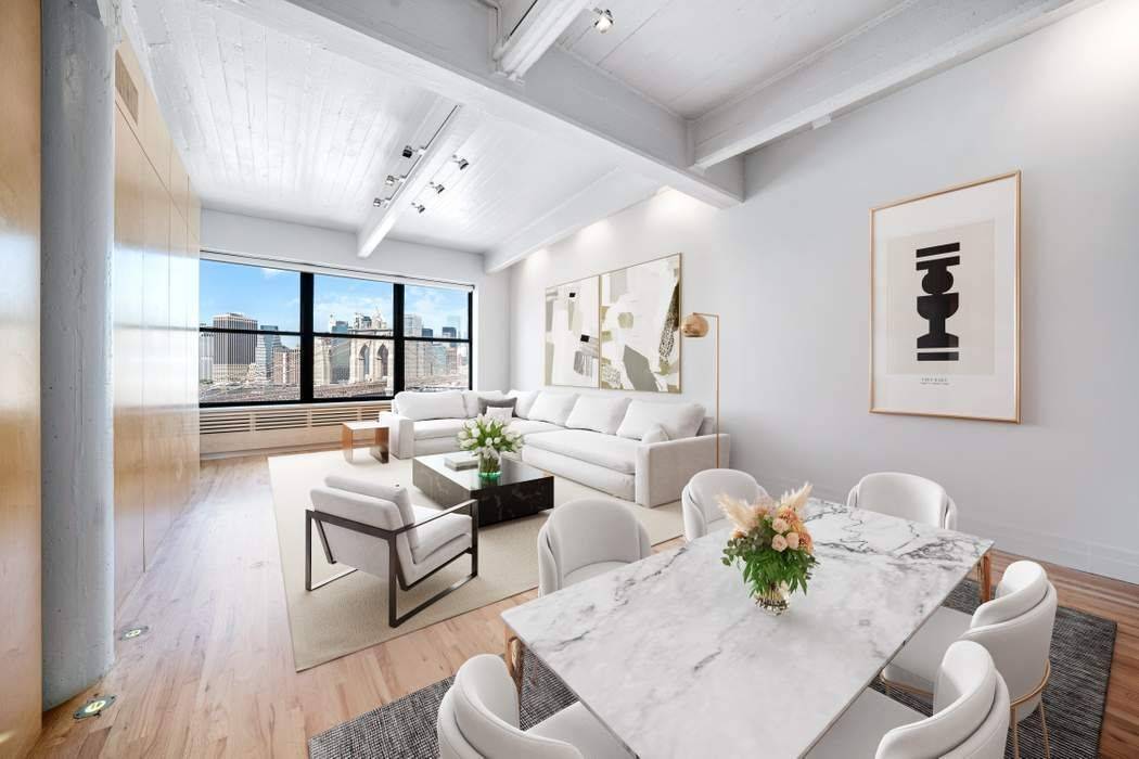 Located in DUMBO's coveted Clock Tower Condominium, sits this approx.