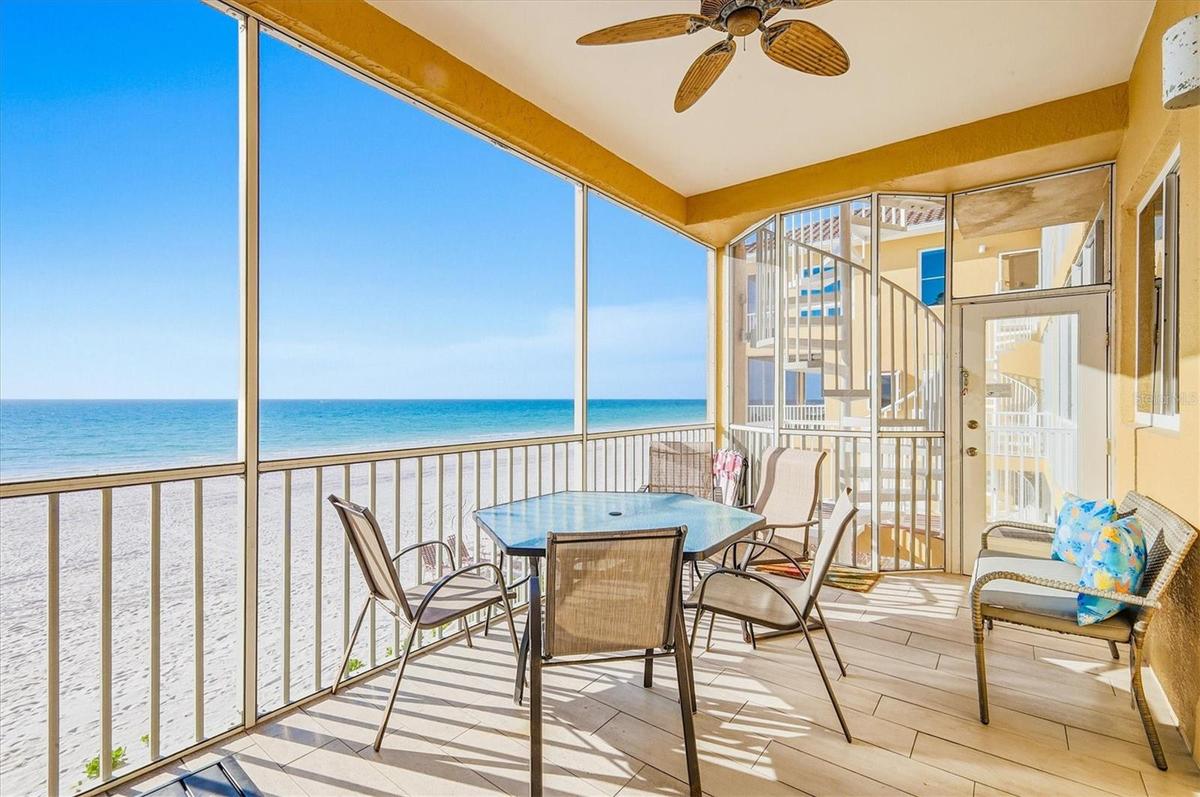 Back door to gulf front pool!