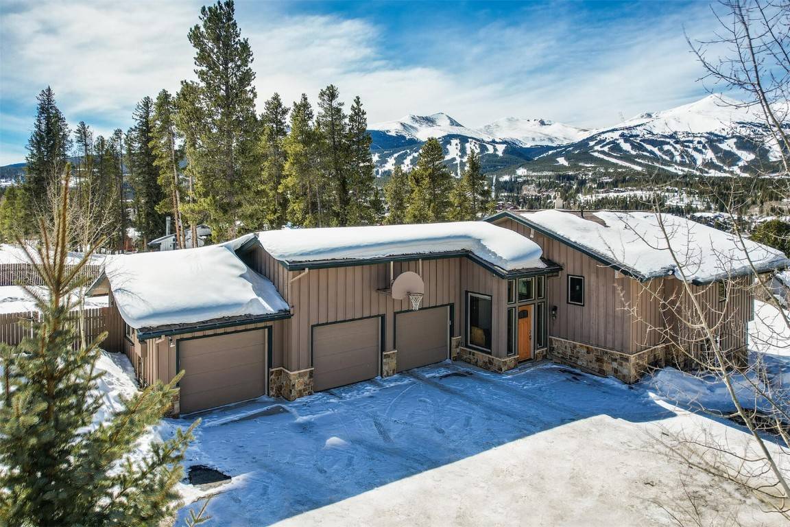 Some of the finest views of the Ten Mile Range and Breckenridge Ski Resort from this ideal in town home.