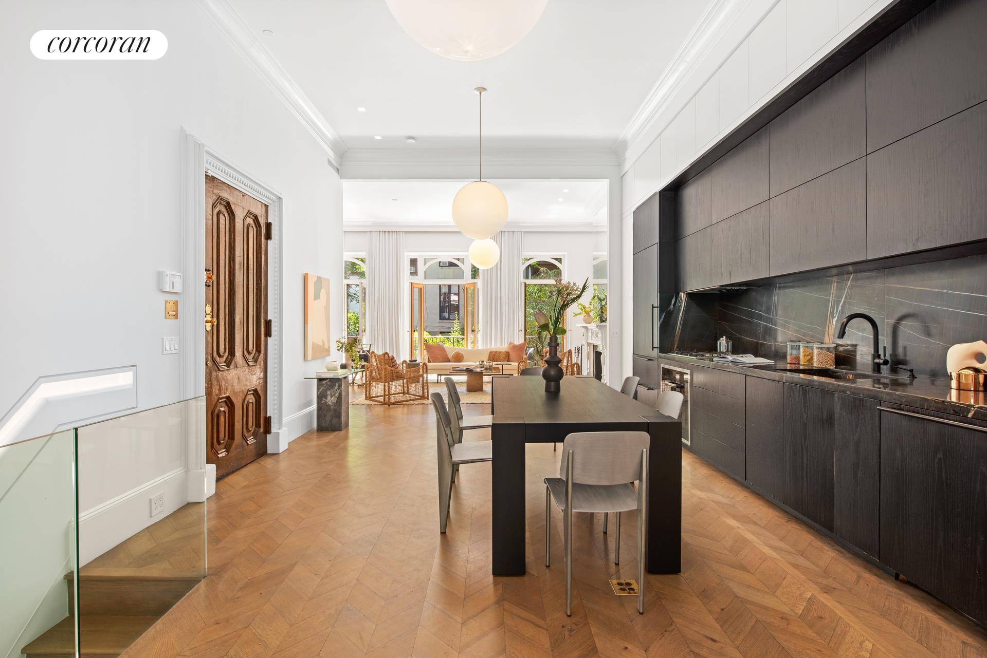 Thanks to an exquisite designer renovation, this remarkable two bedroom, two and a half bathroom duplex with a gorgeous private terrace captures historic townhouse elegance completely in step with contemporary ...