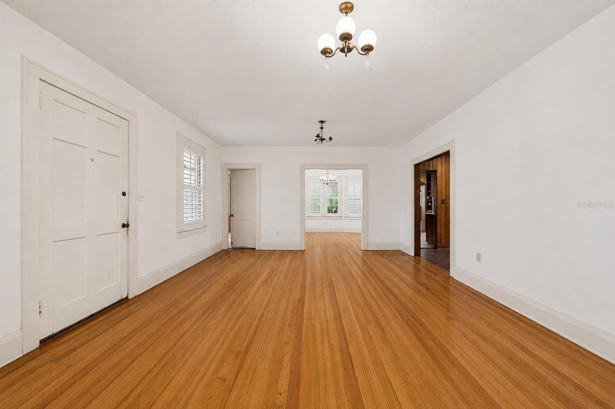 Front entrance and parlor room