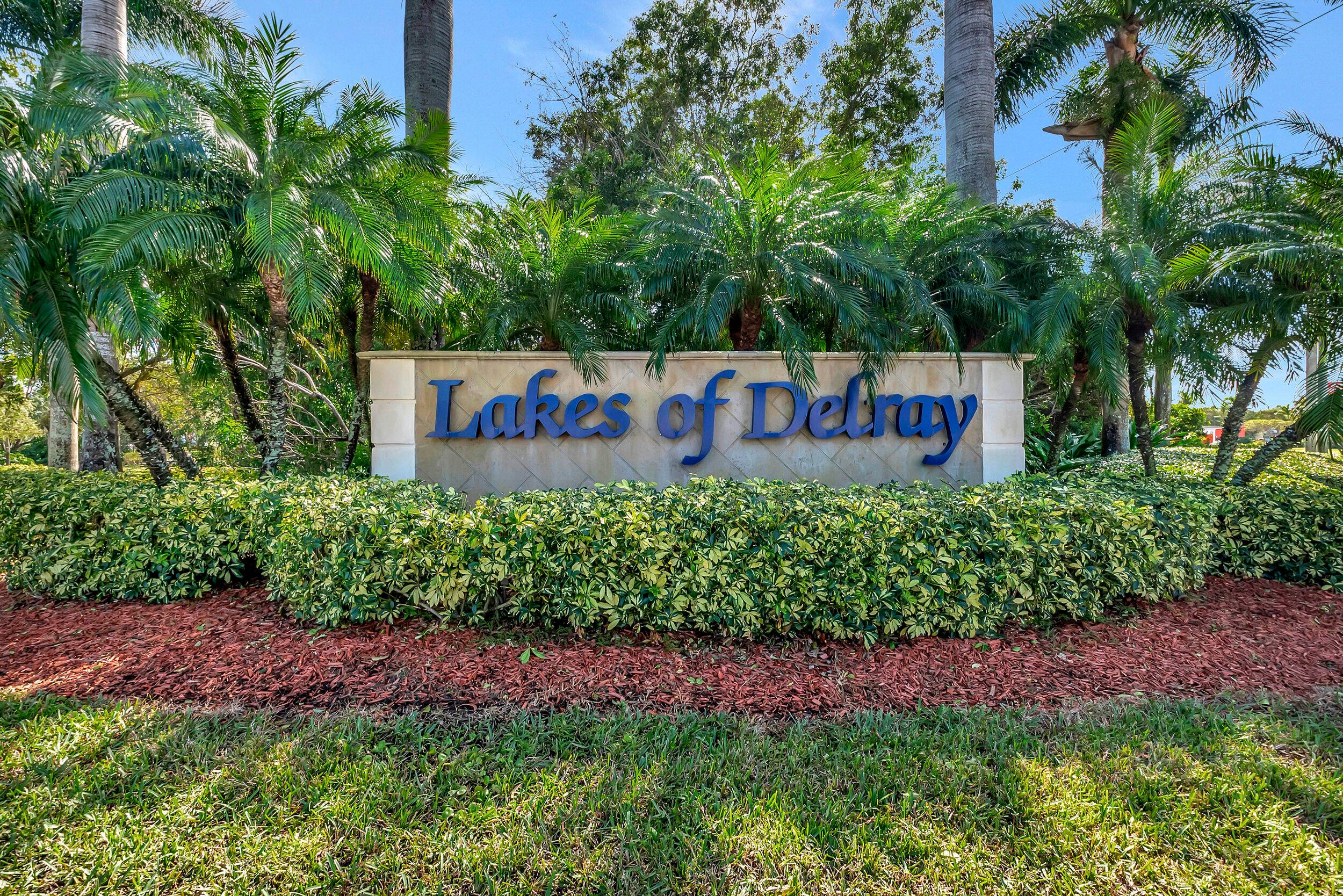 Desirable First Floor partially furnished Unit in the sought after Lakes of Delray Community.