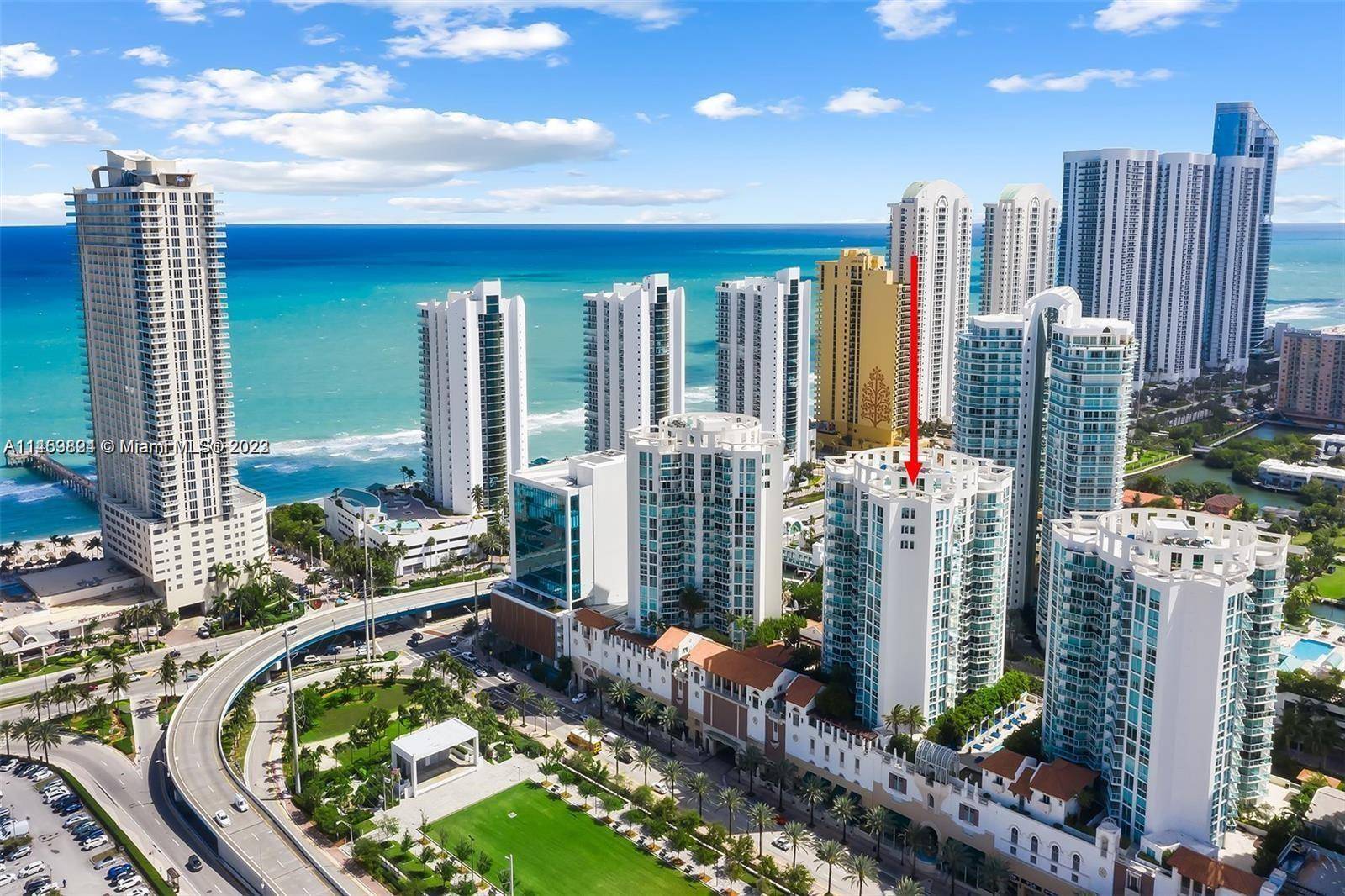 ABSOLUTELY STUNNING FULLY FURNISHED PENTHOUSE LOCATED IN THE HEART OF SUNNY ISLES FEATURING 4 BEDROOMS AND 4.