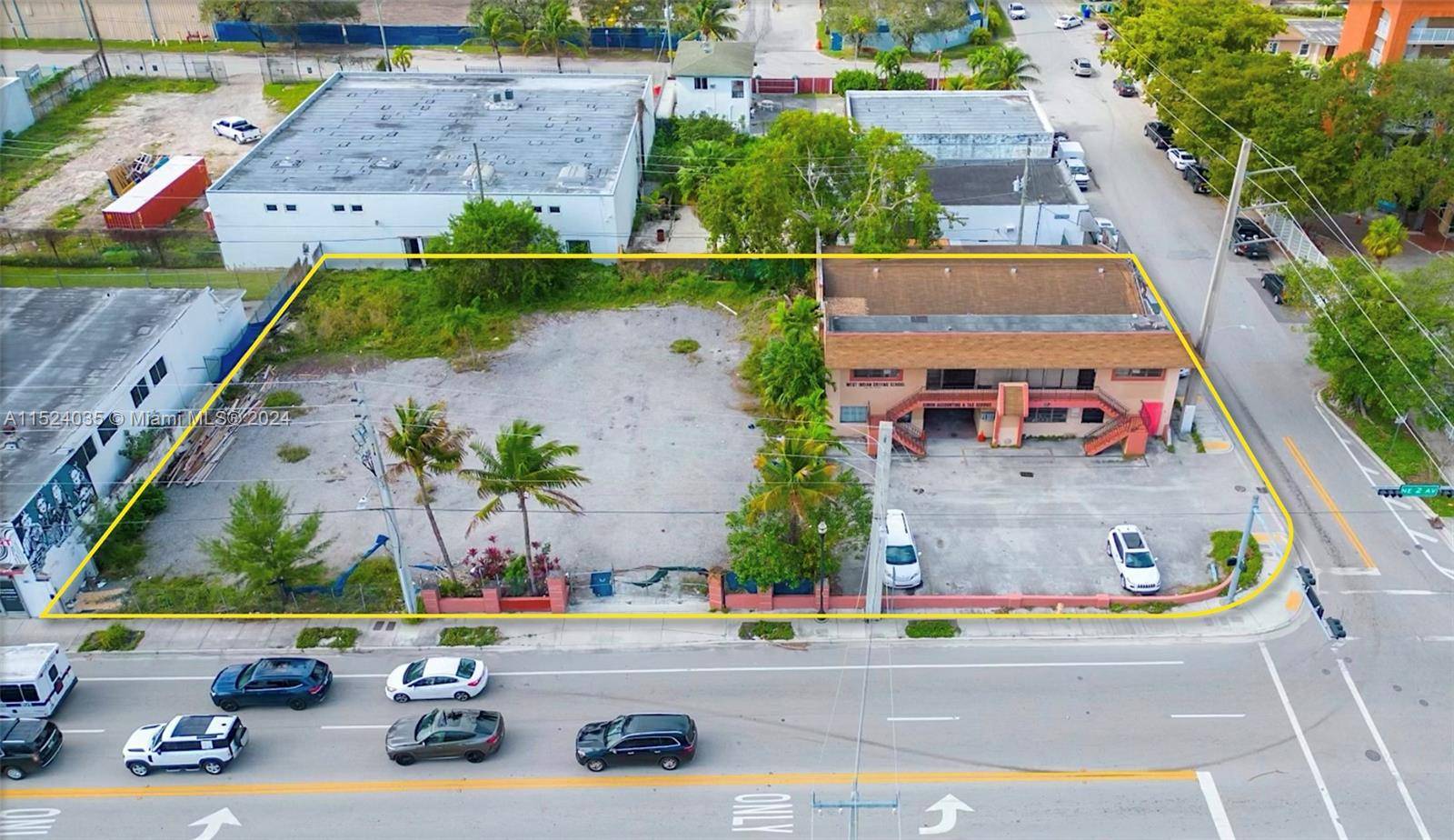 Opportunity to purchase a prime hard corner development site in Little River, Miami s hottest emerging market.