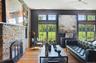 Generous in size offers seating area