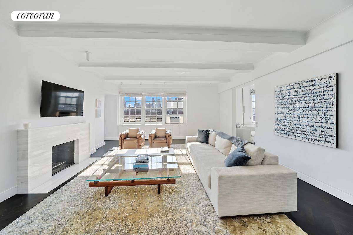 Enjoy unobstructed southern views from apartment 9AB at 35 West 9th Street, a meticulously renovated 3 Bedroom 3.