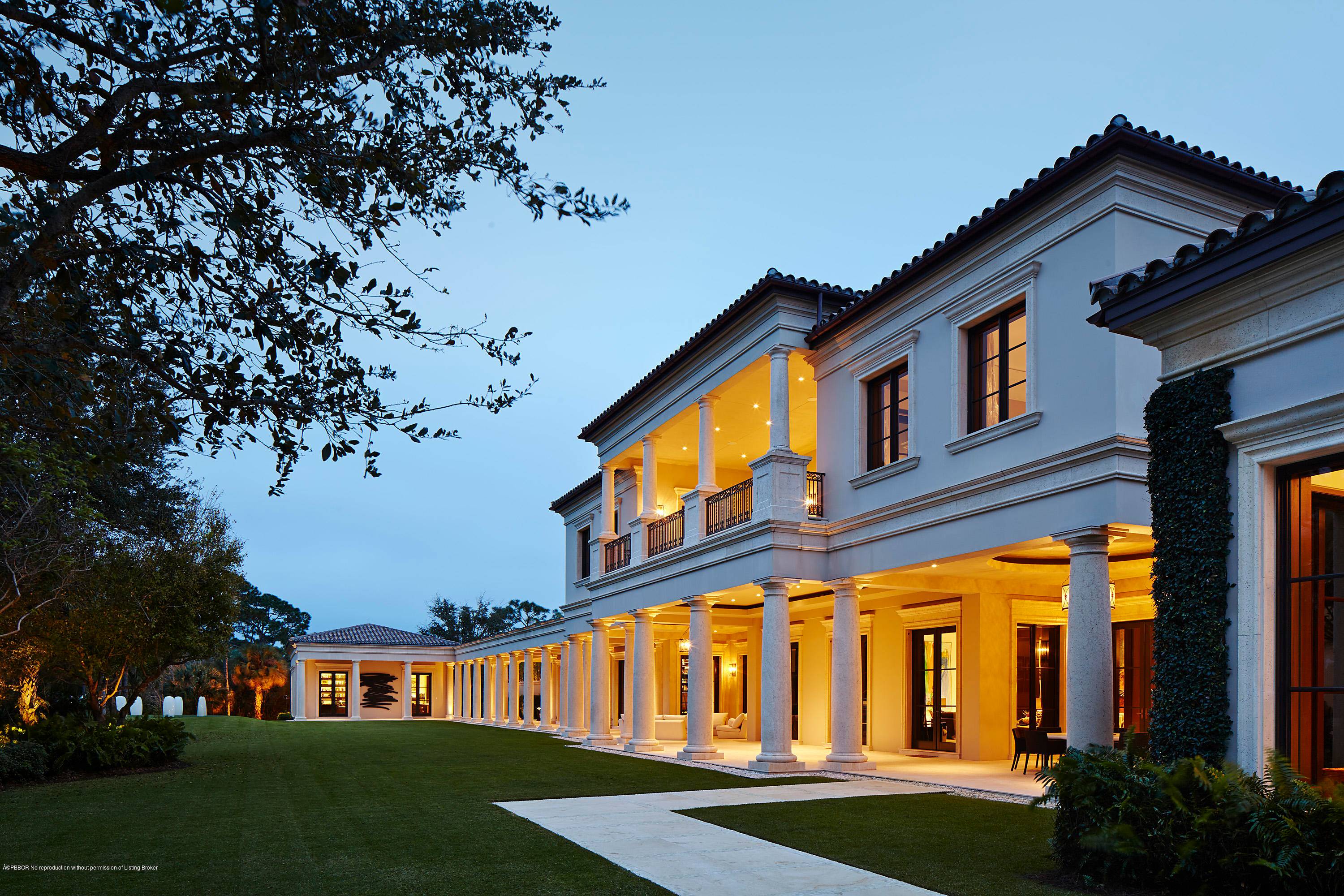 This exquisite Palladian style estate, previously featured in Architectural Digest, was designed by architect Manuel J.