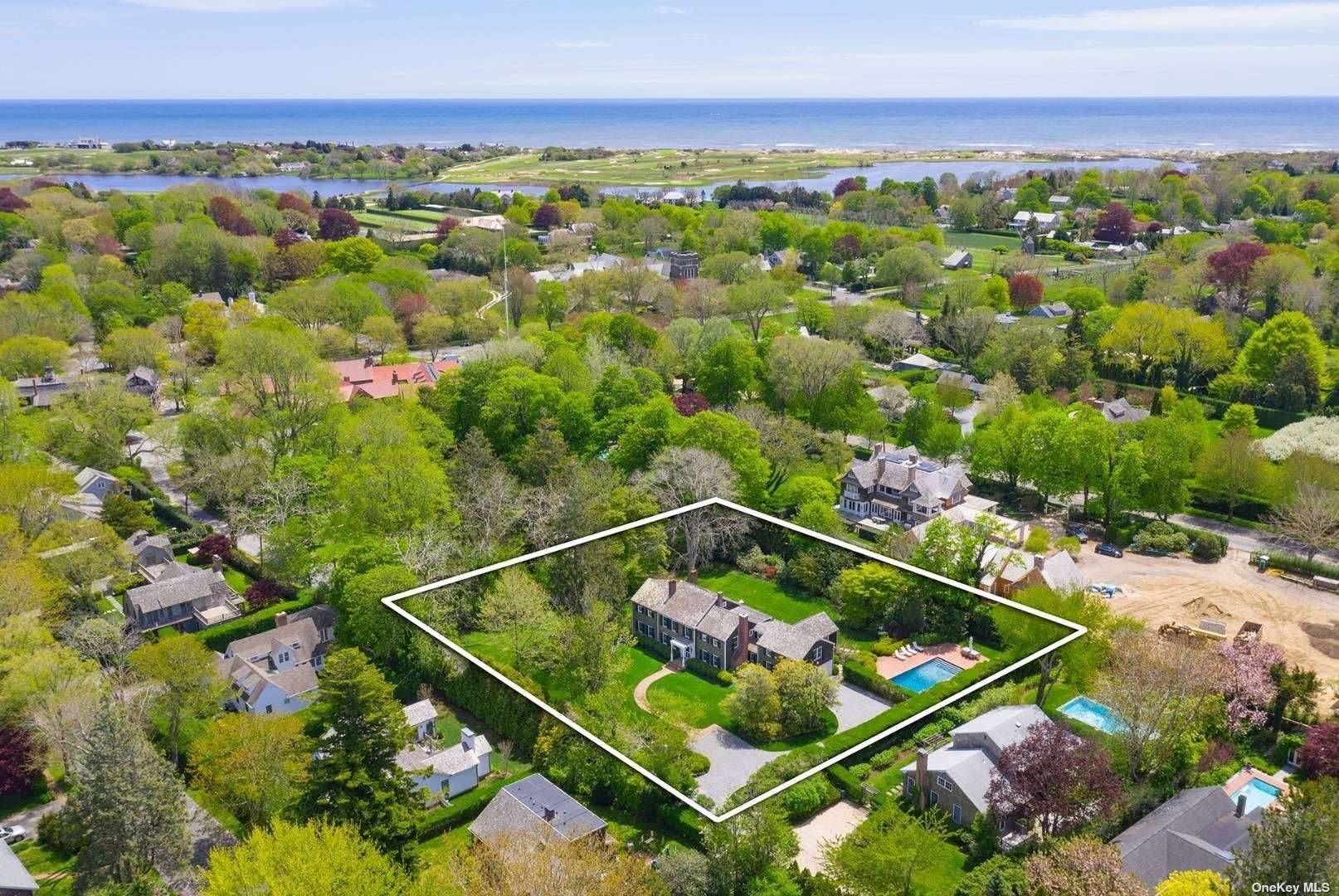 Located on a private road in the Village of East Hampton, this magnificent traditional residence originally built in the 1840's was renovated in 2018.