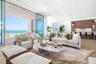 Open living space includes a vapor fire place to designate additional club room