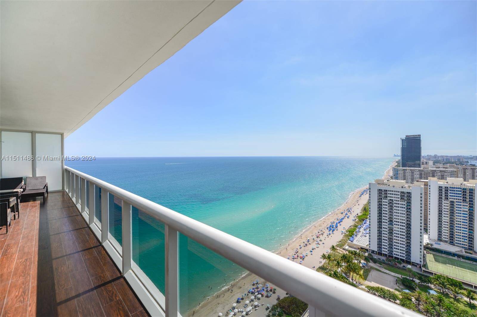 FULLY FURNISHED. THE MINUTE YOU WALK INTO THE APARTMENT YOU HAVE DIRECT SOUTH OCEAN VIEWS WHICH ARE SOME OF THE BEST IN ALL OF SOUTH FLORIDA.
