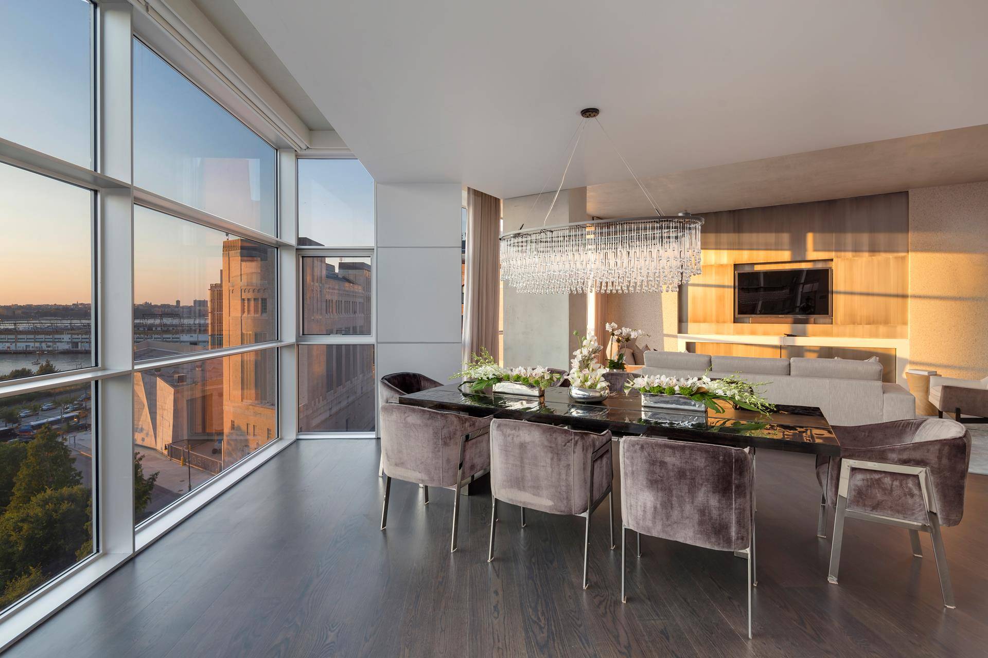 Jaw dropping panoramic views, a one of a kind triplex layout, extensive terraces and a private rooftop outdoor swimming pool make this the most unique and desirable penthouse apartment downtown.