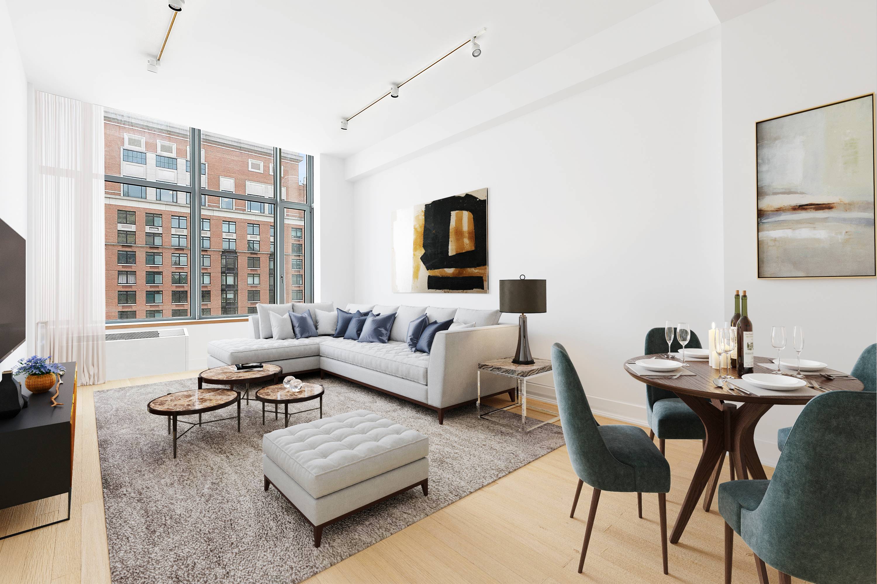 Meticulously designed amp ; luxuriously appointed, this south facing 2bed 2bath loft attracts with its bright open space complemented by approx.