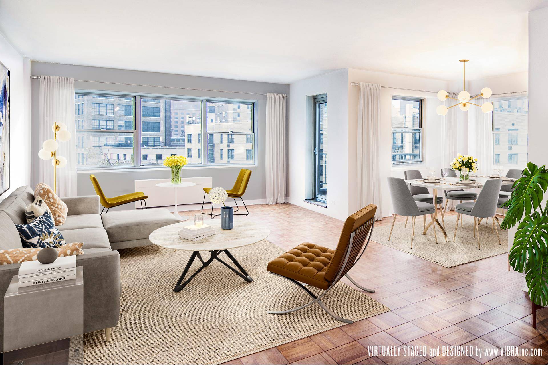 Come visit a special and spacious two bedroom, two full bath home in one of Downtown's prestige residences in the heart of Greenwich Village.
