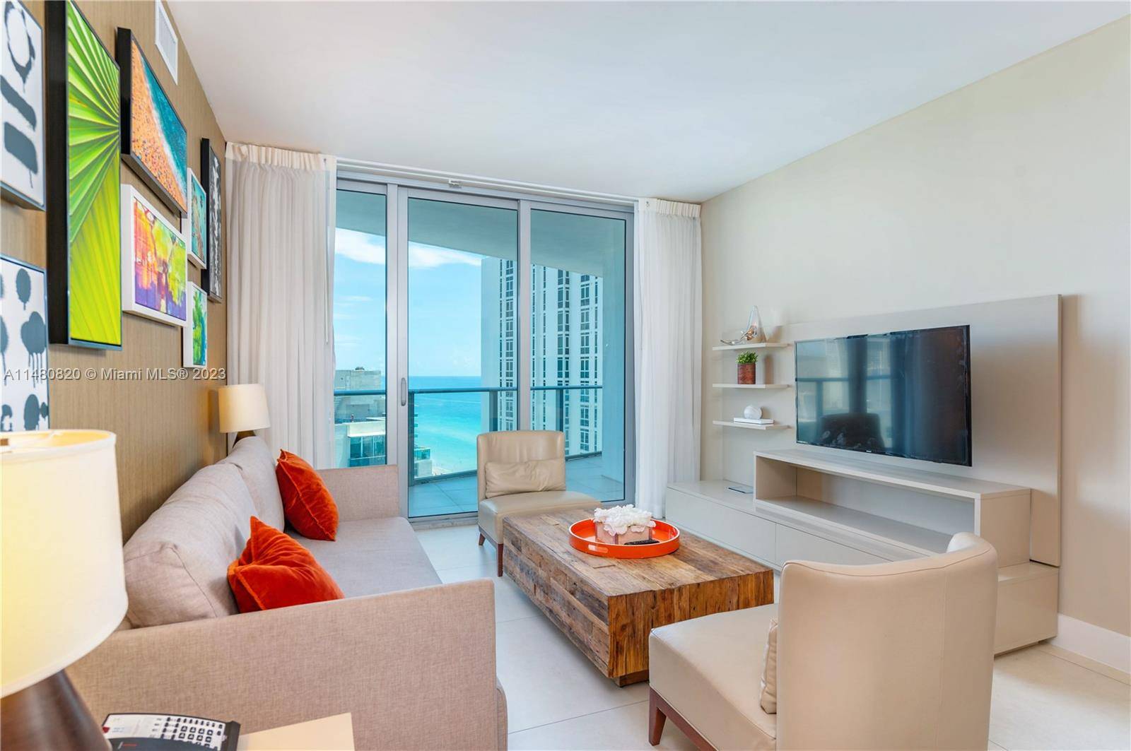 SPECTACULAR OPPORTUNITY TO MAKE IN AIRBNB BUSINESS TO STAY IN YOUR OWN, OCEAN VIEW, BEACHSIDE, Turn Key 2Br 2Ba CONDO in world class HYDE RESORT in Hollywood Beach !