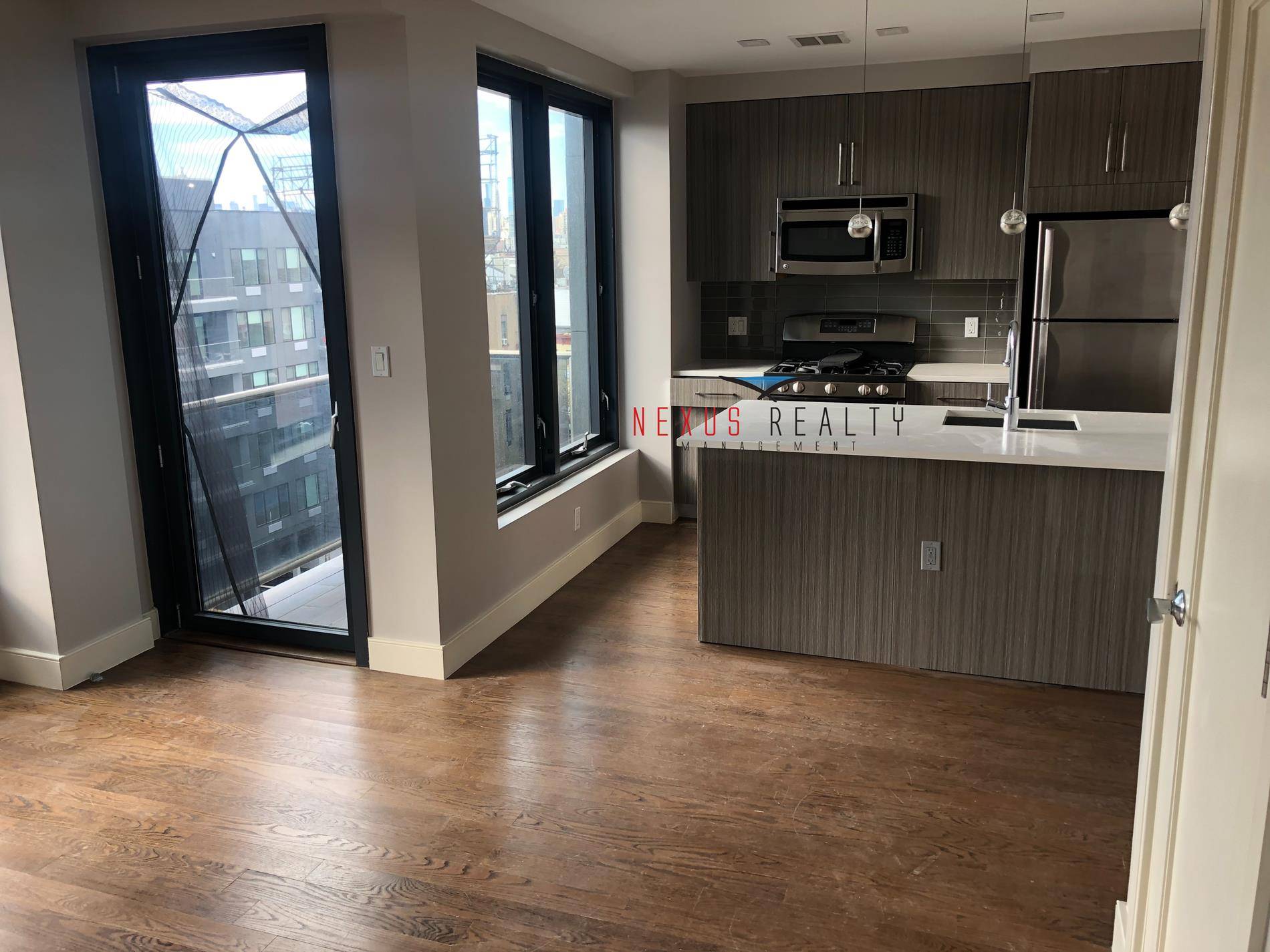 Brand new 1 Bedroom apartment in Astoria 2450 NO BROKERS FEESunny queen size bedroom with double closet on the 6th floor in a high end elevator buildingGorgeous island kitchen with ...
