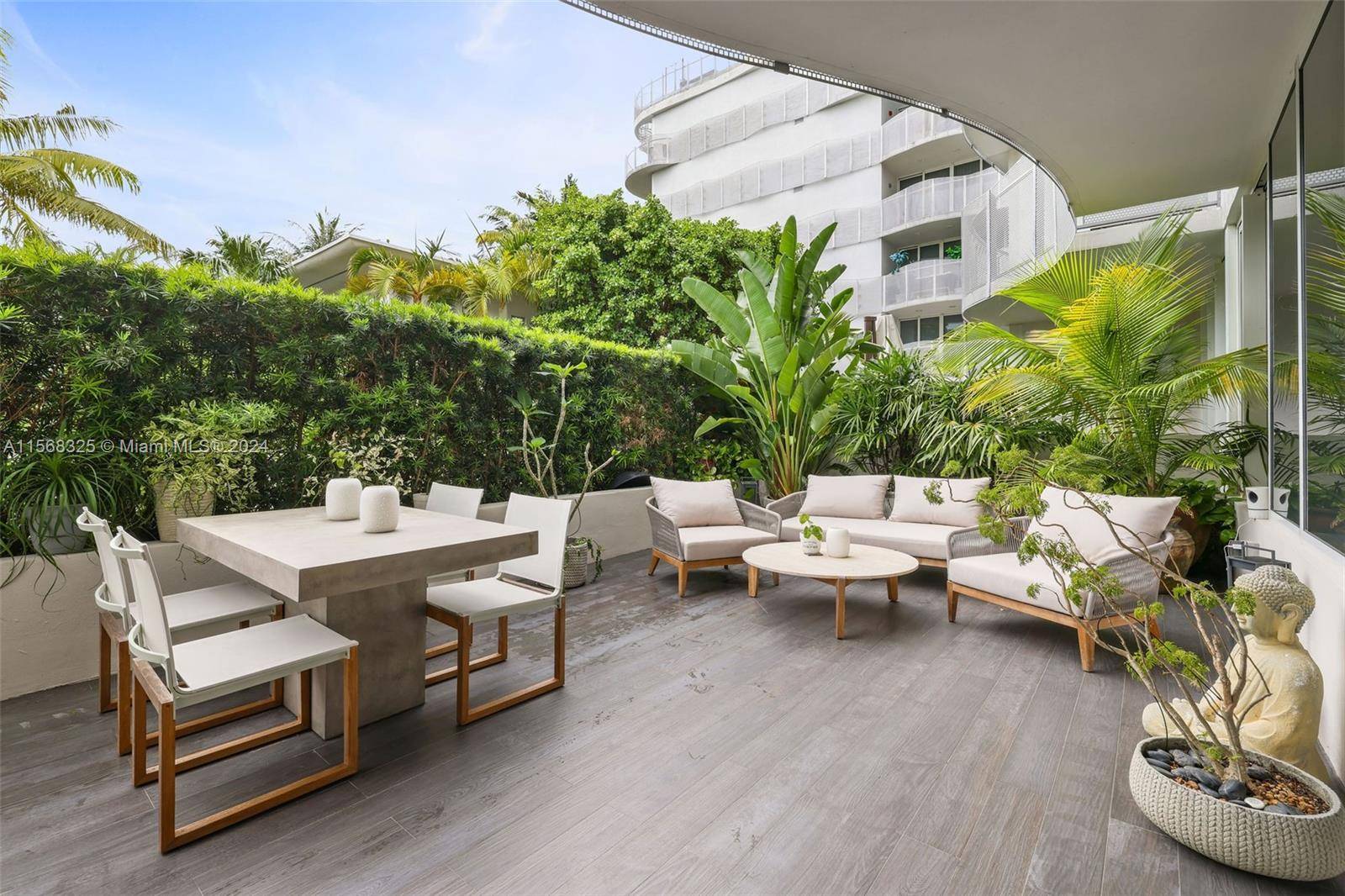 Bright and modern furnished 2 bedroom 2 bath condo converted into a spacious 1 Bedroom in the heart of South Beach in deluxe boutique building with beach chair and umbrella ...