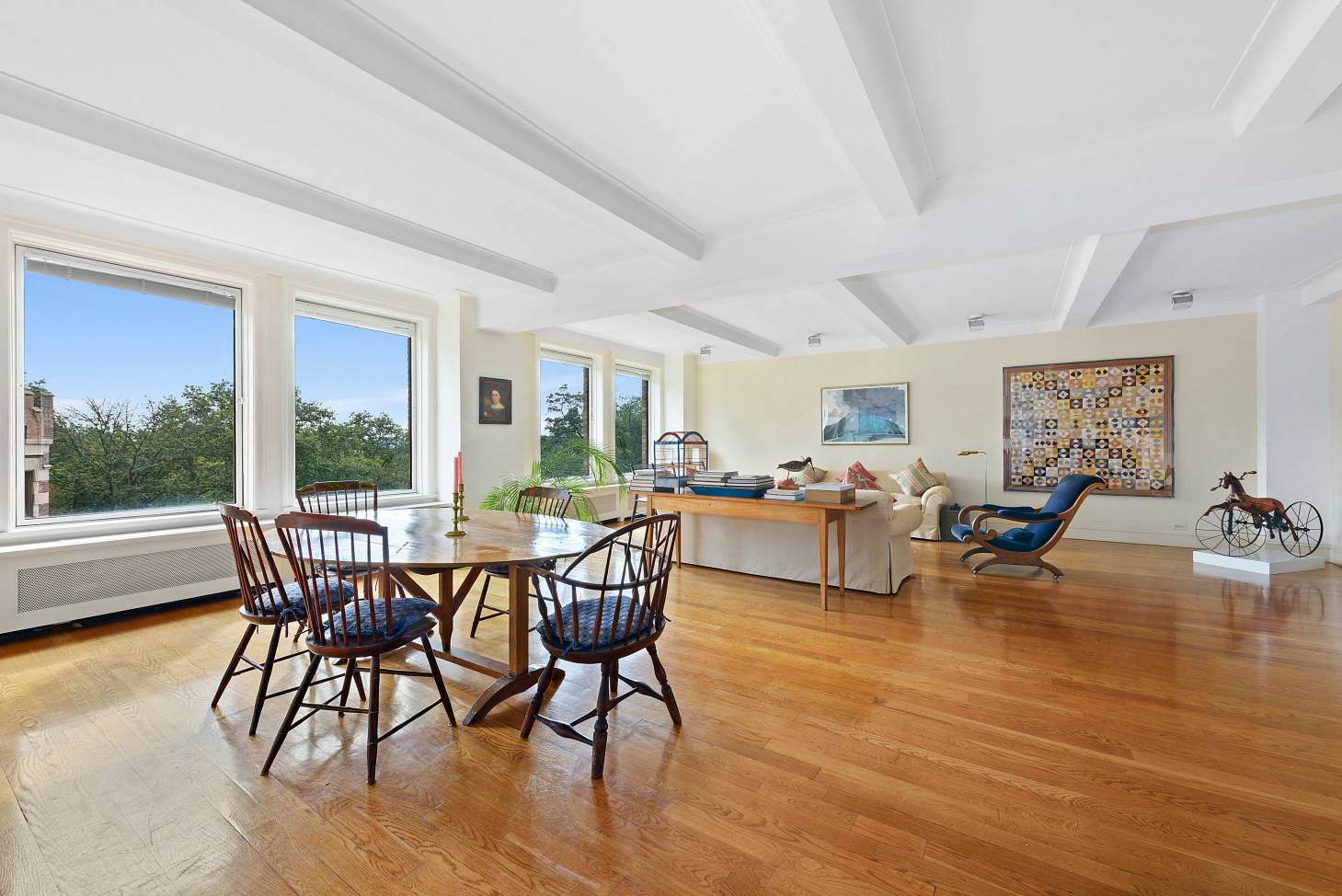 Sitting high atop the Upper West Side, the coveted A line in 110 Riverside Drive is the largest and most sought after apartment in the building, graced with sunshine throughout ...