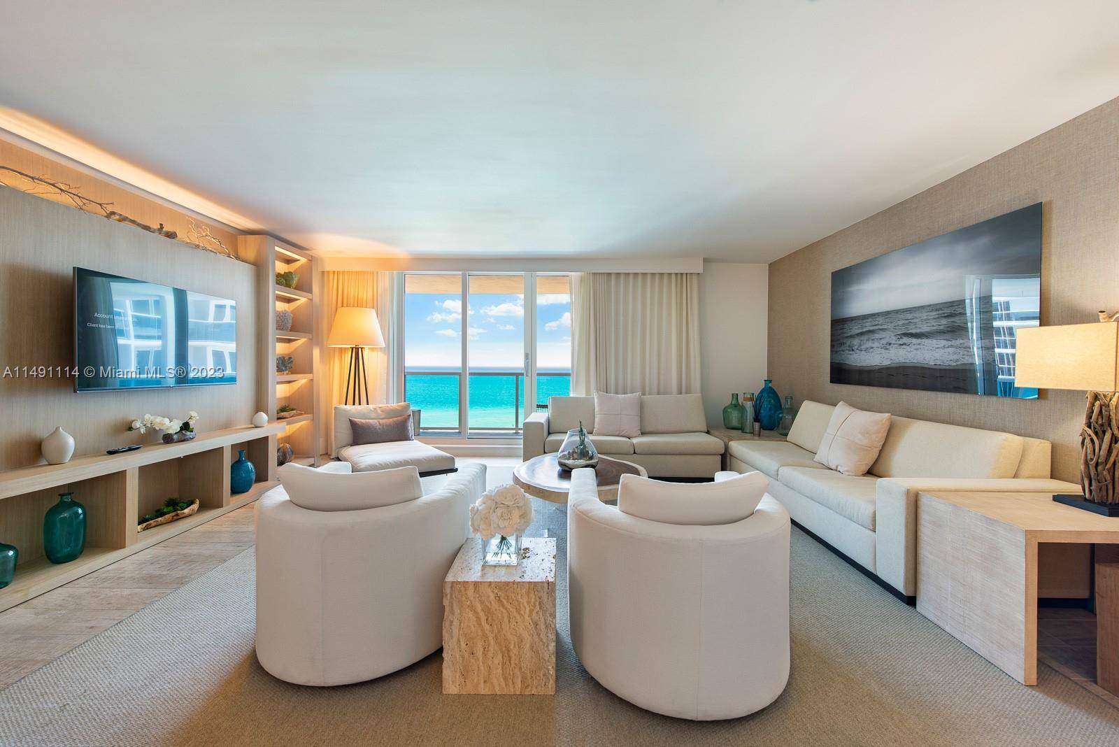 Beautiful direct ocean view residence at the new 1 Hotel Homes in South Beach.