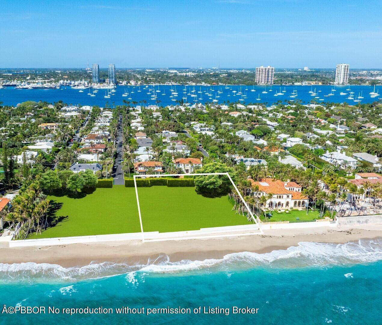 Gorgeous views of the Atlantic Ocean from this Direct Oceanfront 48, 662 square foot lot.