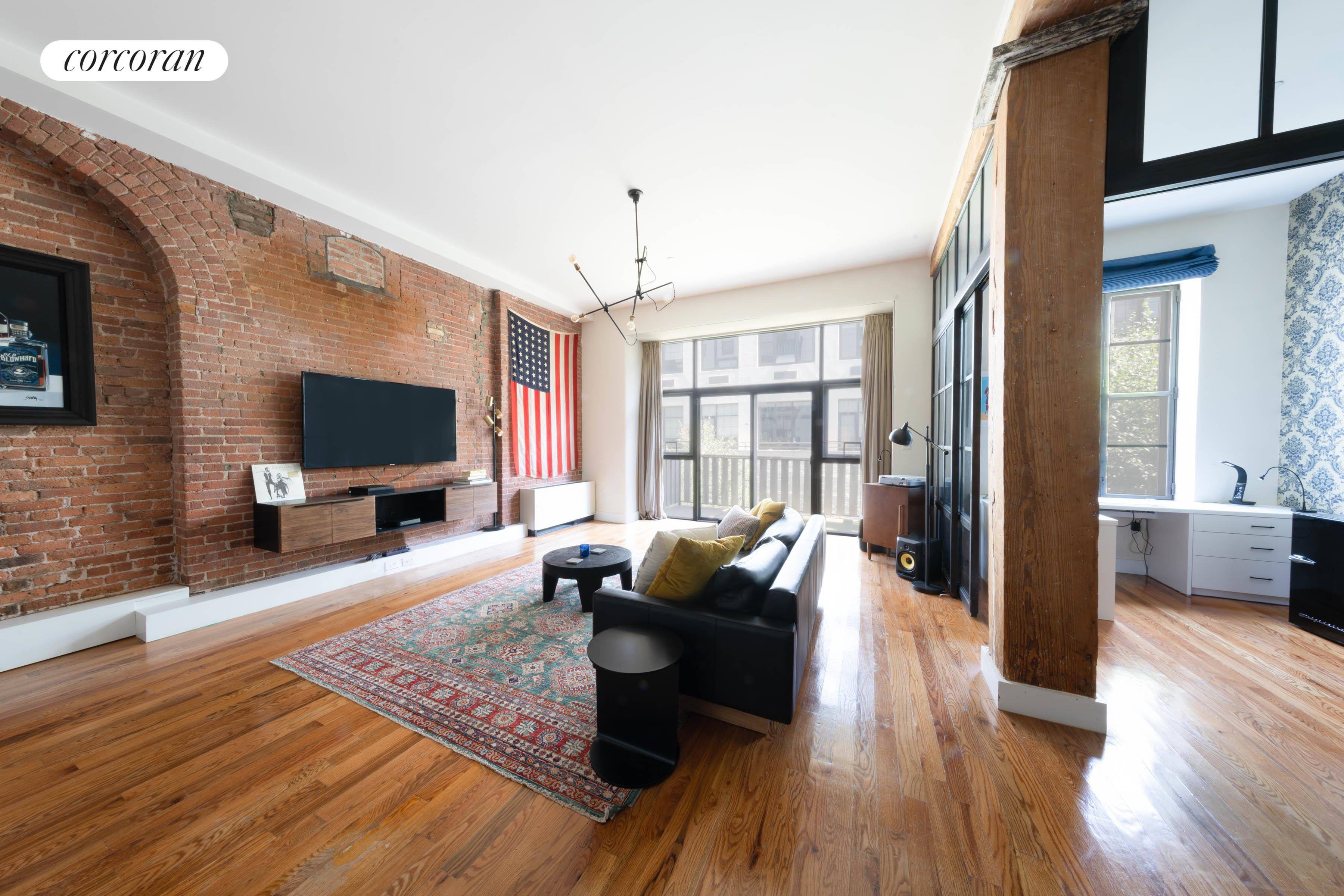 Airy loft living at the desirable Mill building, experience living in this historical gem built in 1910 for Hinds amp ; Ketcham, transformed in 2007 into breathtaking residences this fabulous ...