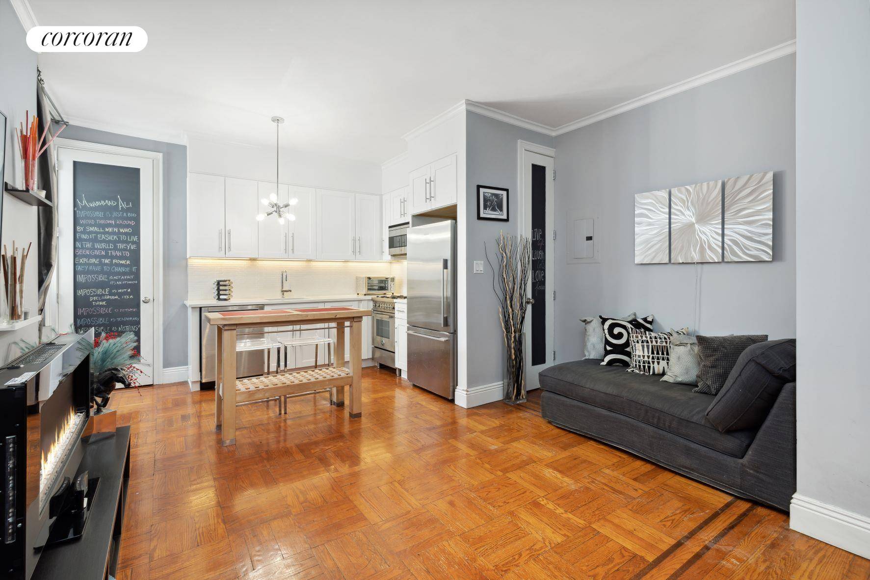 Come home to this truly remarkable one bedroom, one bath apartment in the much sought after Astoria Lights Co op.