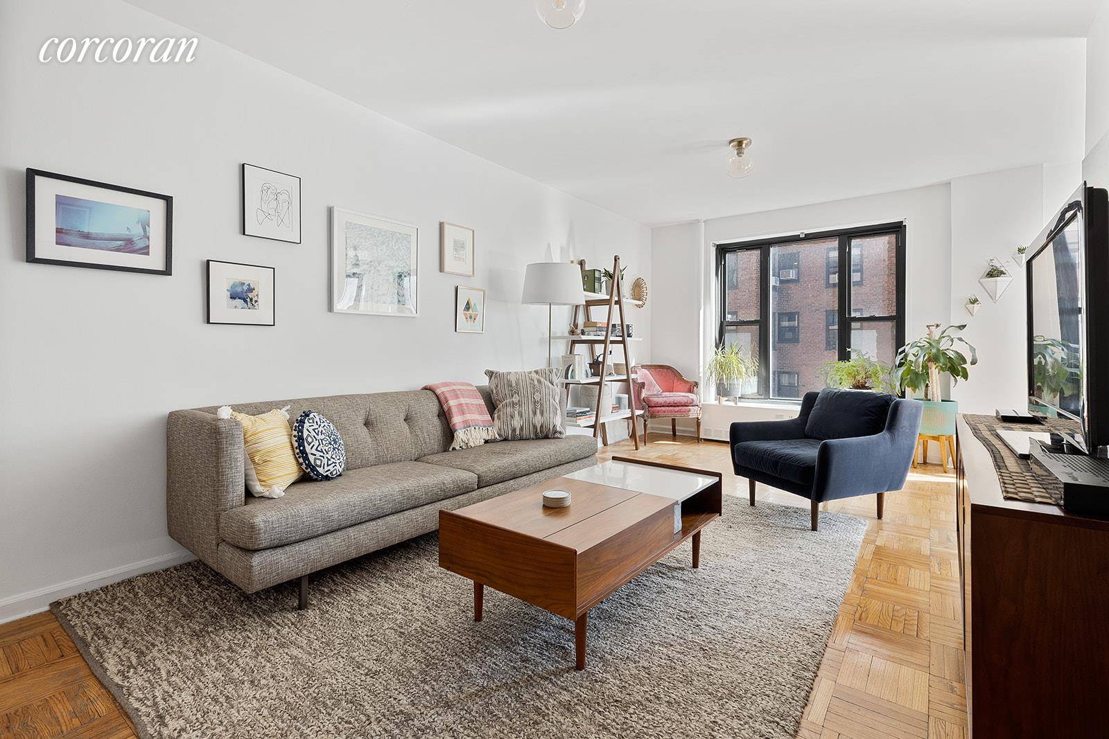 The perfect layout for a one two bedroom in the desirable Clinton Hill Co Ops.