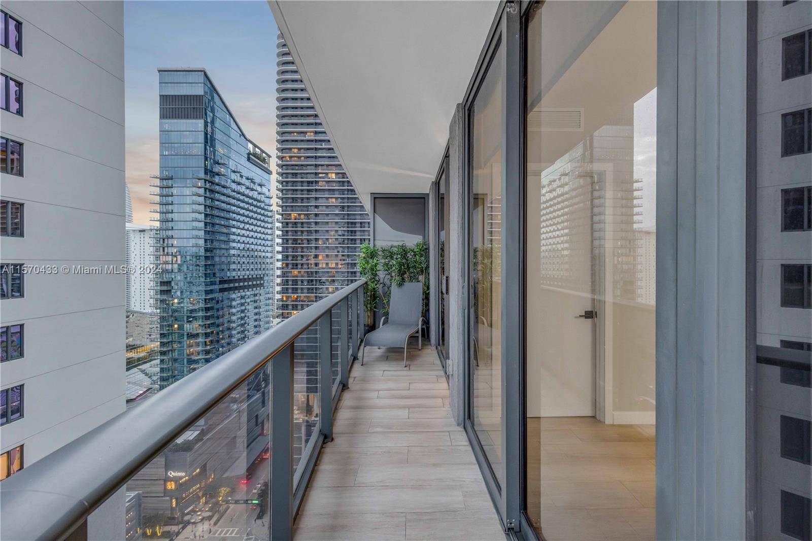 Beautiful 2 bedroom, 2 full bathroom corner unit in Brickell Heights West designed by Arquitectonica in 2017 with wrap around balcony accessible from both bedrooms and living room, with gorgeous ...