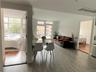 Dining space with wood finished floors