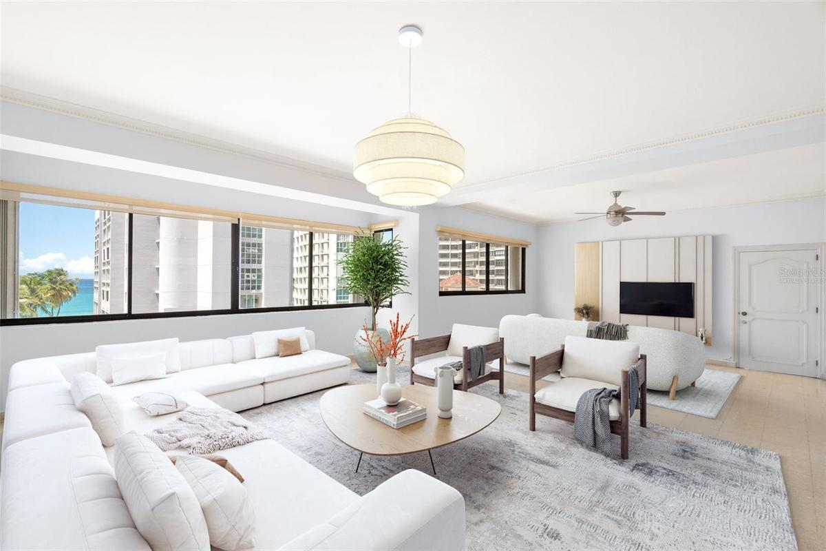 Kings Terrace 5E | Living Room (Virtually Staged)
