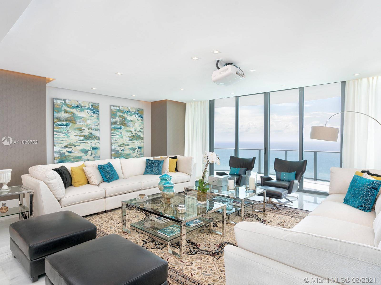 Unit 42 is the highest residence below penthouse encompassing an entire floor with 360 wrap around terrace providing truly unobstructed views of ocean, Intracostal, Miami, Miami Beach and Fort Lauderdale.