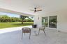 Outdoor lanai overlooking golf course