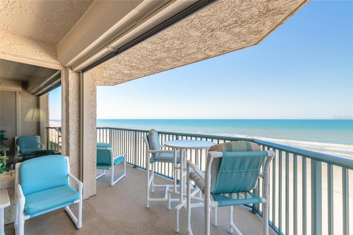 Ocean front balcony