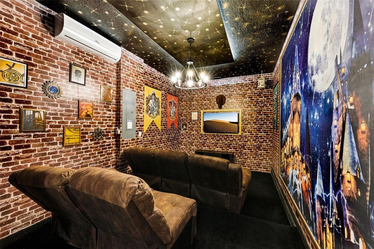 Theater room downstairs