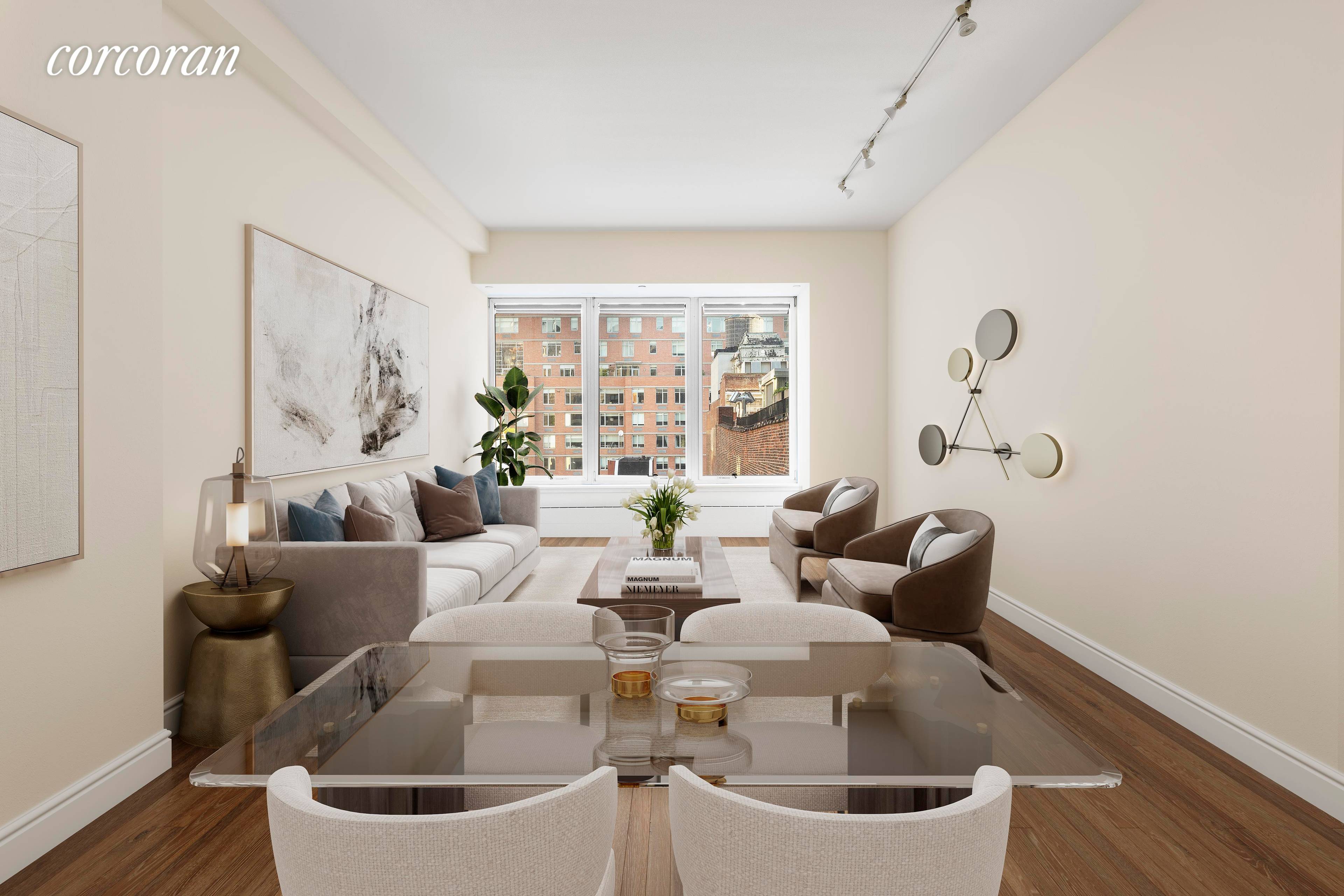 Perfectly positioned in the most desirable Chelsea Flatiron location, residence 6A is a 1572 square foot oversized 2 bedroom, 2 bathroom at the highly coveted LionA s Head Condominium.