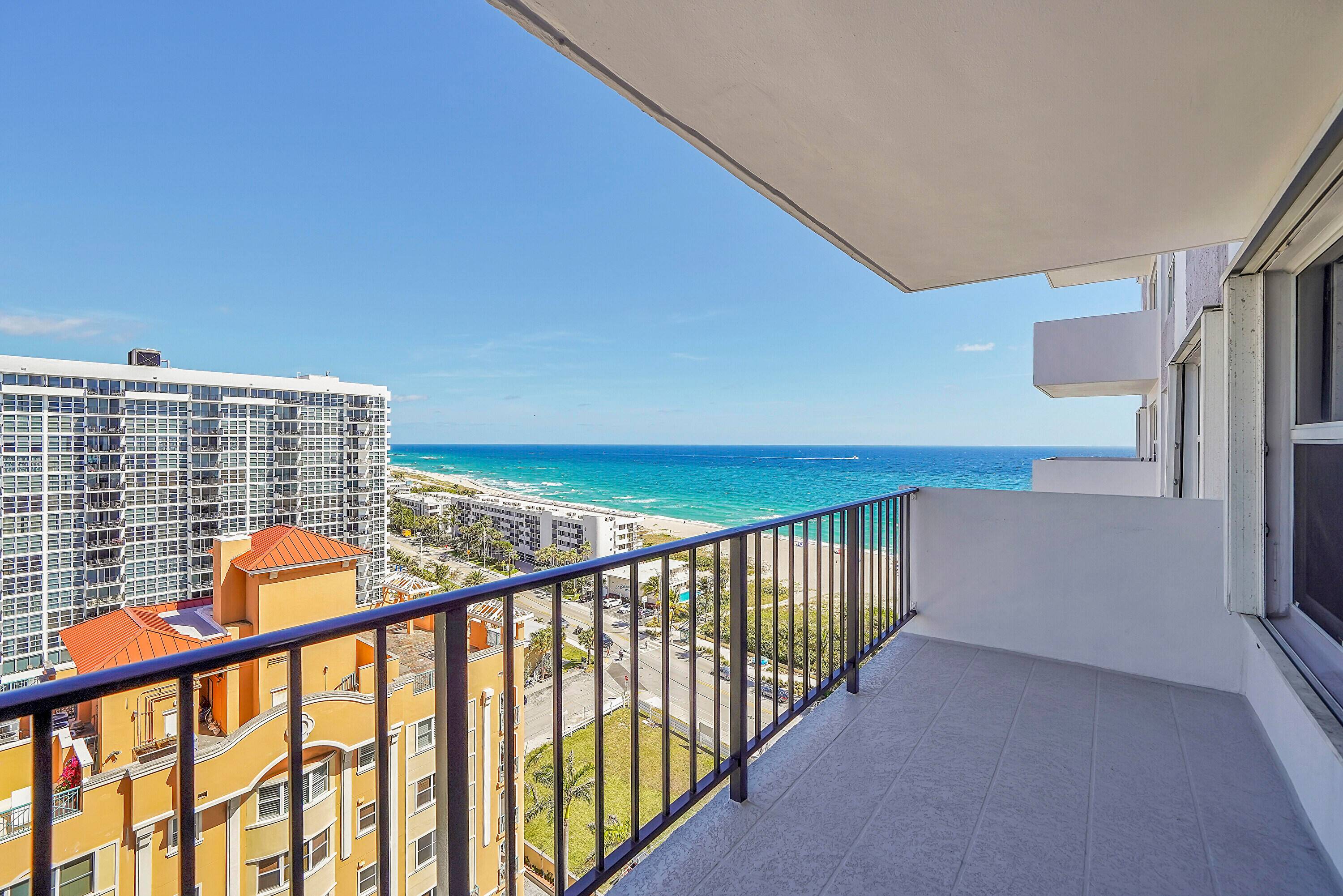 This impressively renovated two bedroom, two full bathroom condo is situated on the 15th floor, providing breathtaking views of both the ocean and the intracoastal.