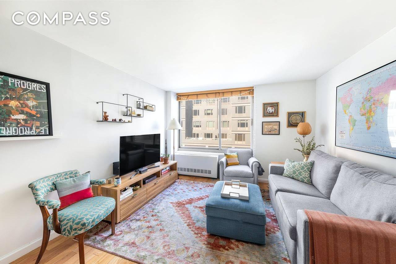 New to Market NO FEE AVAILABLE 10 1 Charming and sun filled king size one bedroom in The Grand Chelsea Condominium, situated on 17th street and 8th avenue.