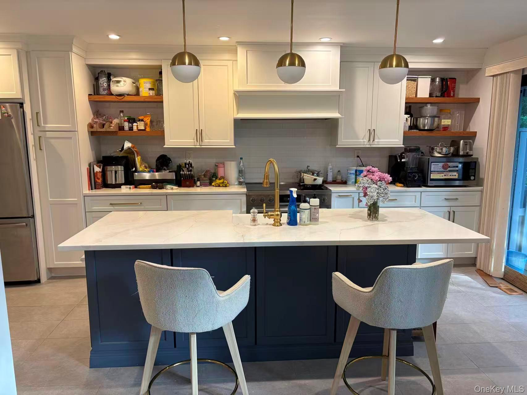 Open kitchen.