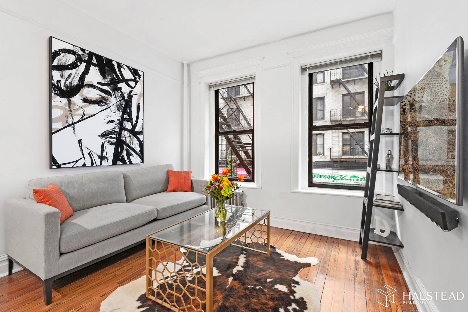 This one will NOT last ! This gorgeous pre war 2 bedroom, 1 bath unit in SoHo offers the best combination of modern style and historic charm.