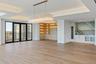 Family Room with built-in shelving