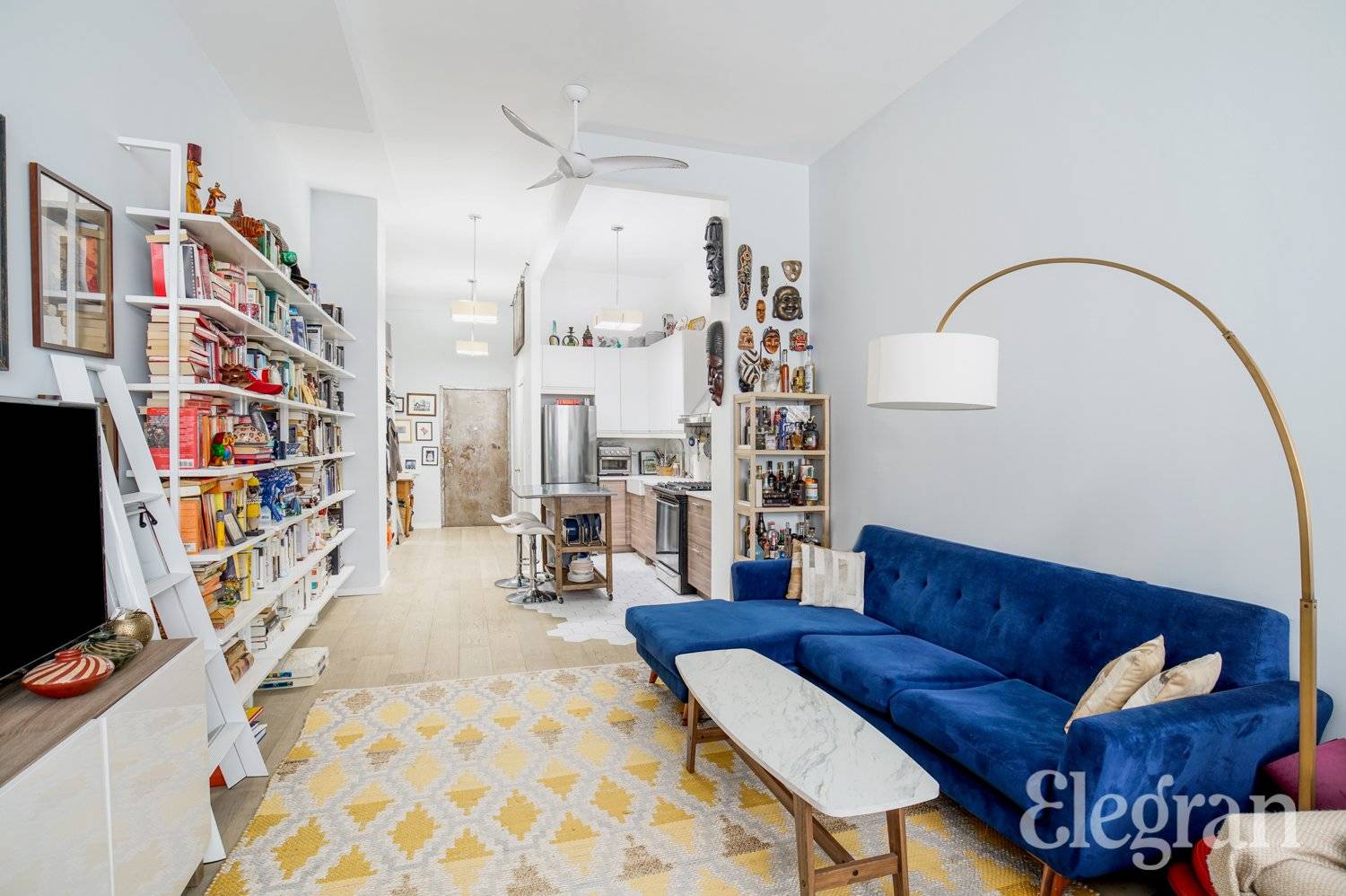 A bright oversized loft studio in a well established midtown coop.