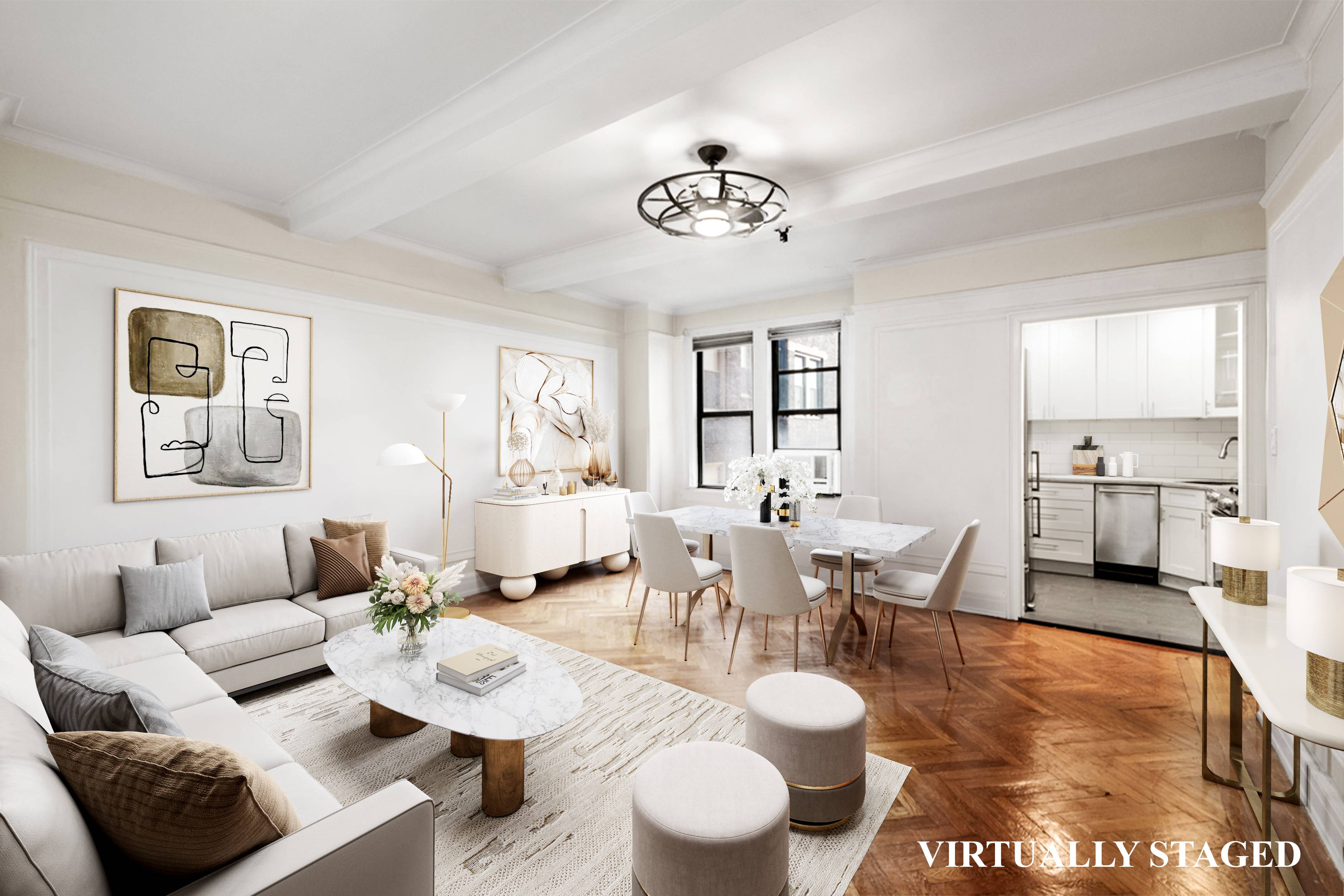 Pre war detail abound at this gorgeous one bedroom home in the heart of the Upper Westside.