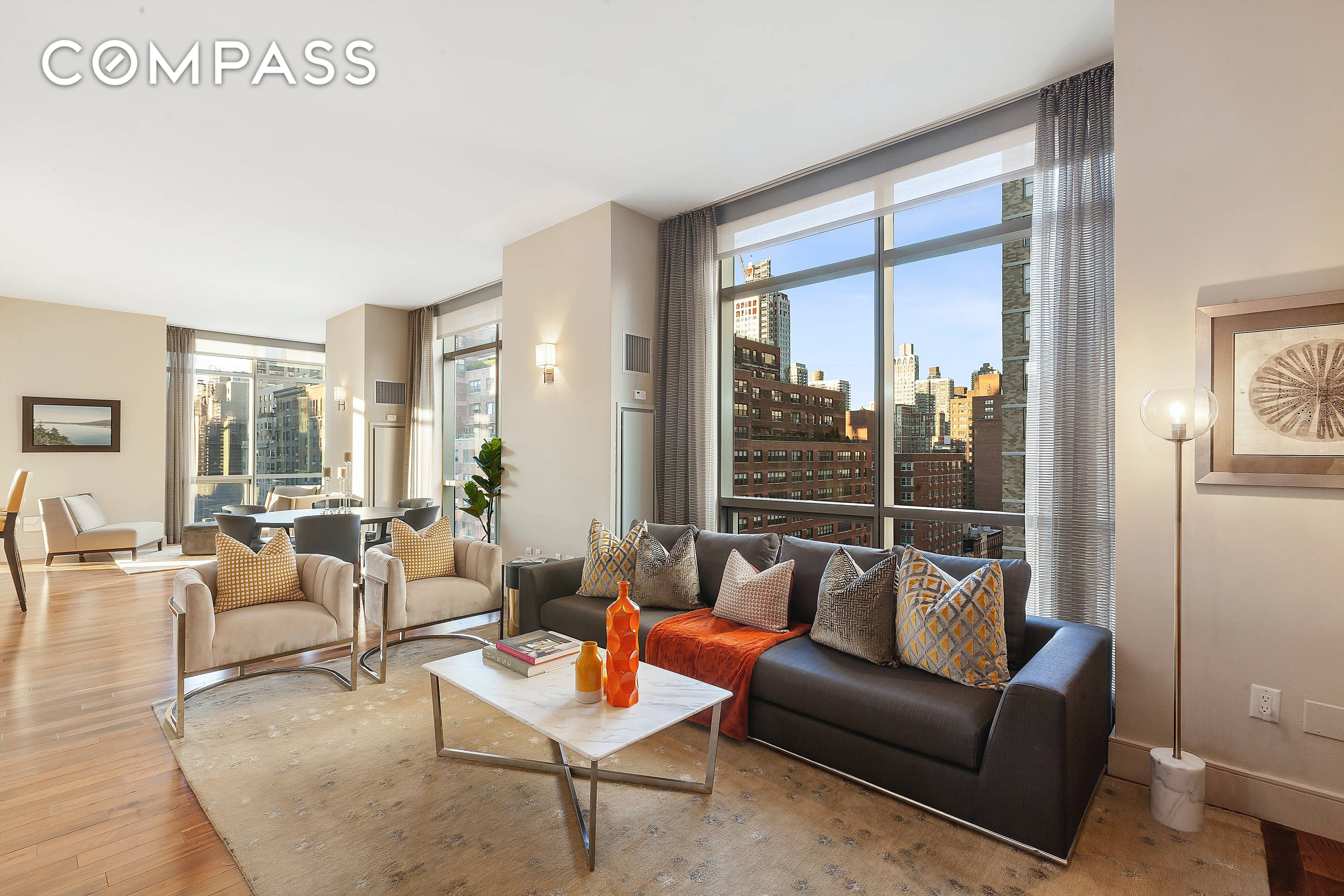 Luxurious accommodations await in this four bedroom, four and a half bathroom showplace featuring two primary suites, designer interiors and breathtaking city views in a modern, full service Lenox Hill ...